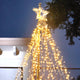 DIY 20ft Flagpole Christmas Tree Lights - 4840 Warm White LEDs