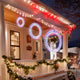 DIY Outdoor Lighted Christmas Wreaths Door Decoration Set(3)
