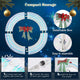 DIY 5ft Giant Outdoor Lighted Christmas Wreath