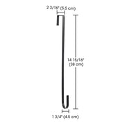 DIY 15in. Wreath Hook Hanger Over the Door upto 2 3/16" Thick