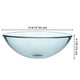 DIY 16" Glass Vessel Sink Bowl for Bathroom Vanities