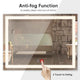 DIY Frameless Bathroom Mirror with Lights Touch Switch 32x24