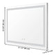 DIY Frameless Bathroom Mirror with Lights Touch Switch 32x24