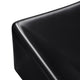 DIY 26" Black Rectangular Vessel Sink Pop up Drain