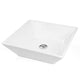 DIY Square Vessel Bathroom Porcelain Sink w/ Drain