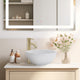 DIY 12" Bathroom Vessel Porcelain Sink w/ Drain Circular