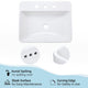 DIY Drop-in Bathroom Porcelain Sink w/ Overflow & Drain