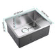 DIY 23" Undermount Single Stainless Kitchen Sink with Drain Basin Rack