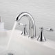 DIY Bathroom Widespread Faucet 2-Handle Hot & Cold 6.7"H