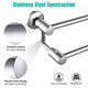 DIY Wall-Mounted Double Towel Bars Stainless Steel Chrome Finish