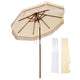 DIY 7 Foot Boho Wooden Patio Umbrella
