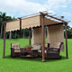 DIY 15'7" x 4'1" Pergola Roof Cover Canopy Replacement 2ct/Pack