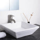 DIY Square Vessel Bathroom Porcelain Sink w/ Drain