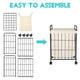 DIY Rolling Laundry Hamper Metal Frame & Canvas Basket 16x12x24