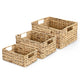 DIY Set(3) Wicker Baskets Storage Under Shelf Basket 14", 13", 11"