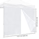 DIY 1pc Canopy Sidewall with Zipper 1080D 10x7 ft