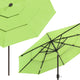DIY 9 Foot Tilting Patio Umbrella with Light 3-Tiered