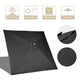 DIY 9 ft Lighted Patio Umbrella Square Solar Umbrella Tilt 8-Rib