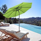 DIY 9 ft Tilting Outdoor Patio Umbrella 220g Yarn-dyed Canopy UV50+