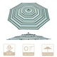 DIY 10 ft Patio Umbrella Replacement Canopy 8-Rib 3-Tiered