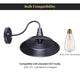 DIY Industrial Barn Style Light Wall Lamp Black 10 in