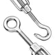 DIY Cable Railing Hardware M6 Hook & Eye Turnbuckle 6ct/Pack