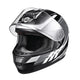 AHR RUN-F3 Full Face DOT Motor Helmet Black Gray