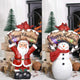 DIY Santa Snowman Figurine with Light Christmas Gift 12"