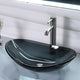 DIY Bathroom Sink Tempered Glass Countertop Sink Oval Gray 22x14"