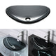 DIY Bathroom Sink Tempered Glass Countertop Sink Oval Gray 22x14"