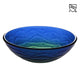 DIY Bathroom Sink Tempered Glass Countertop Vanity Sink Round Blue Green