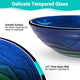 DIY Bathroom Sink Tempered Glass Countertop Vanity Sink Round Blue Green