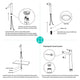 DIY Tall Bathroom Faucet for Vessel Sink Single-Hole 13"H