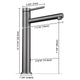 DIY Tall Bathroom Faucet for Vessel Sink Single-Hole 13"H