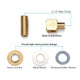 DIY Commercial Faucet Fittings G1/2"(BSP) Male Brass Elbow Kit