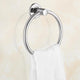 DIY Wall-Mounted Stainless Steel Towel Ring Chrome Finish