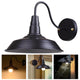 DIY Industrial Barn Style Light Wall Lamp Black 10 in