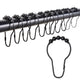 DIY Black Stainless Steel Hooks for Curtain, String Lights 12ct/pk