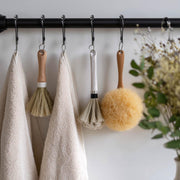 DIY Black Stainless Steel Hooks for Curtain, String Lights 12ct/pk