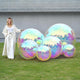 DIY Event Party Decor Inflatable Mirror Balls with Air Pump