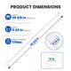 DIY 20pcs 39" Self-Locking Plastic Nylon Zip Ties Cable Ties 1000mm