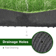 DIY 65x10ft Artificial Lawn Grass Turf Outdoor Dogs (2x)65x5ft, 3/8" Thick