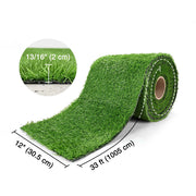 DIY Artificial Grass for Side Yard Landscaping, 0.8" Pile (3', 1'W Options)