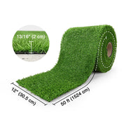 DIY Artificial Grass for Side Yard Landscaping, 0.8" Pile (3', 1'W Options)