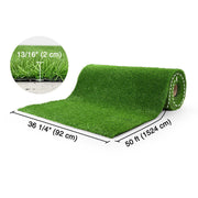 DIY Artificial Grass for Side Yard Landscaping, 0.8" Pile (3', 1'W Options)