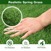 DIY 15' Artificial Grass Turf for Dogs Pet, Outdoor, Playset, 0.8" Pile