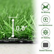 DIY 15' Artificial Grass Turf for Dogs Pet, Outdoor, Playset, 0.8" Pile
