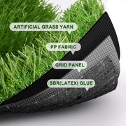 DIY Artificial Grass for Side Yard Landscaping, 1.38" Pile (4', 3', 1'W Options)