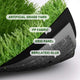 DIY Artificial Grass for Side Yard Landscaping, 1.38" Pile (4', 3', 1'W Options)
