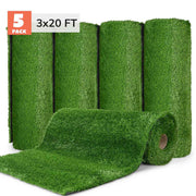 DIY 15' Artificial Grass Turf for Dogs Outdoor Patio Playset, 1.38" Pile